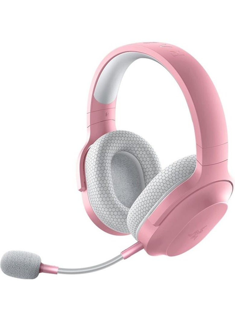 Razer Barracuda X Wireless Gaming & Mobile Headset (PC, Playstation, Switch, Android, iOS): 2022 Model - 2.4GHz Wireless + Bluetooth - Lightweight 250g - 40mm Drivers - 50 Hr Battery - Quartz Pink - Image 1